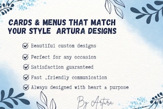 design elegant cards and menus in canva for any occasion