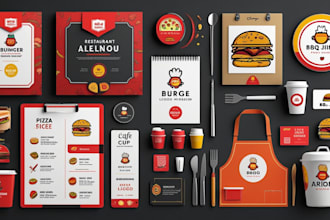 restaurant, pizza, fast food truck, cuisine,catering, bbq, food logo design