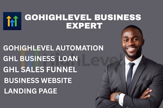 create ghl business loan sale funnel loan  ghl landing page website