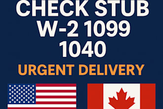 do paystub, pay stubs, check stubs, w2, 1040, 1099 nec