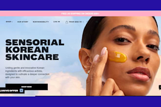 build skincare shopify store skin care website skincare shopify beauty website