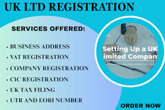 do uk ltd company registration, llp, cic registration, utr, vat, ein number