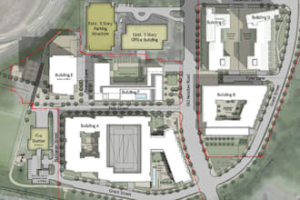 design a plot layout or site development plan for construction