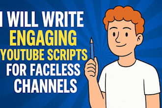write engaging youtube scripts for faceless channels