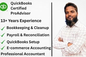do bookkeeping, bank reconciliation, setup, payroll in quickbooks and xero