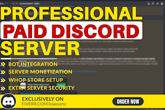 setup paid discord membership server with whop subscription