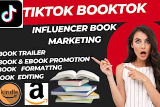 viral ebook promotion on my booktok tiktok influencer page