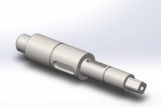 design a mechanical component using solidworks in 3d