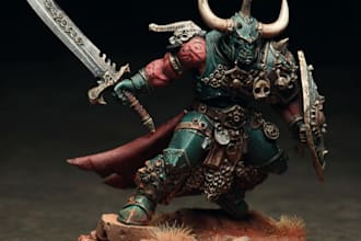 do miniature painting for your warhammer, 40k aos, dungeons