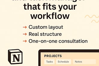 build a custom notion project and task manager tailored to your workflow