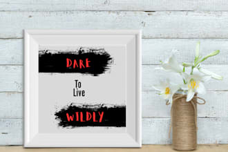 design minimal wall posters and quote frames for you