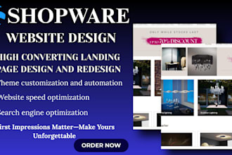 design, develop and redesign your shopware 6 store