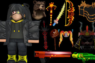 make roblox models clothes hats armor animal game assets and ugc using blender3d
