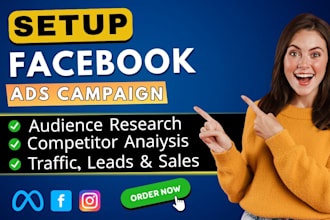 run best facebook ads setup and manage