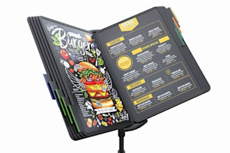 design restaurant menu, food menu price list   digital menu board