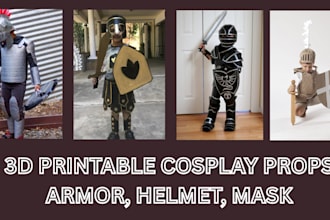 edit your cosplay, 3d armor, 3d helmet epically with photoshop