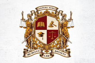 design luxury elegant coat of arms heraldic crest logo
