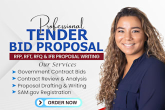 write winning government tender rfp, rfq and ifb bid proposal to win contract