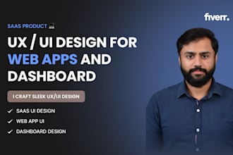 design high converting saas web and mobile app UI UX in figma
