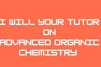 tutor you in organic chemistry with clear and personalized guidance