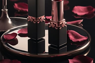 design beauty and cosmetics logo with 24 hours