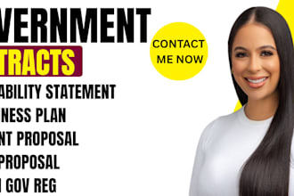 write winning bid proposal,rfp,rfq,rfi and secure government contract,grant