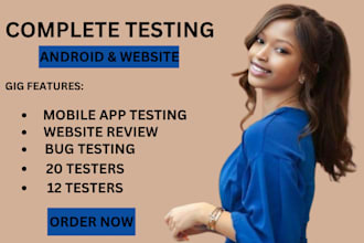test and QA your website or app for bugs and usability