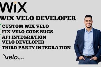 be your wix velo developer for custom wix website design and code solution