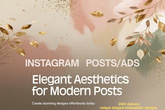 design aesthetic instagram posts and facebook ads