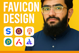 design a professional favicon or app icon for your website or brand