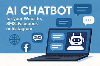 build a custom ai chatbot for your website, SMS, facebook or instagram