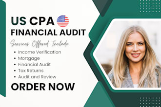 audit USA CPA comfort letter financial statement, profit and loss, balance sheet
