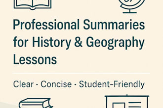 summarize history or geography lessons