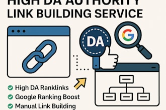 seo backlinks high da authority link building service for google ranking
