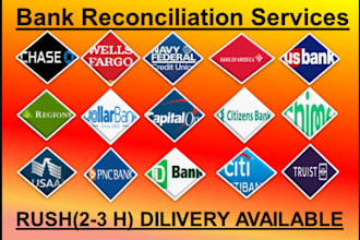 reconcile bank statement PDF to editable format