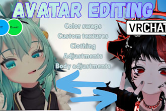 edit your vrchat avatars