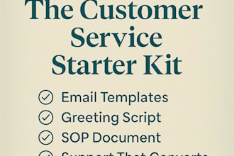 create a customer service sop and email response kit for your business