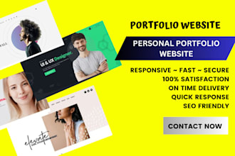 create responsive personal portfolio website