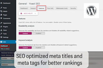 write SEO optimized meta titles, descriptions, and meta tags for better rankings