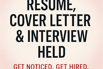 write your resume, cover letter and conduct a mock interview