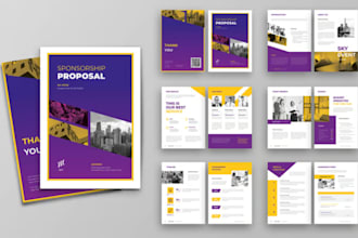 craft a professional sponsorship proposal, funding proposal, pitch deck