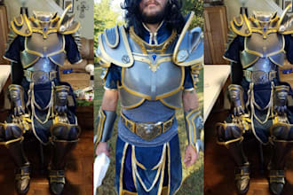 costume cosplay armor creation 3d printable anime cosplay prop, mask 3d helmet