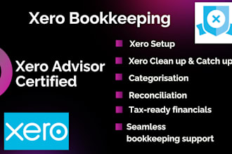 do xero bookkeeping, setup, and account reconciliation