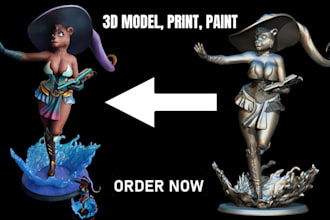3d print and paint figure miniature warhammer 40k custom statue aos dnd painting