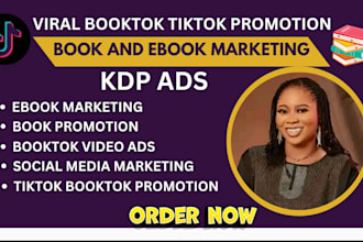 viral tiktok booktok marketing kdp ads ebook promotion amazon ads and book rank