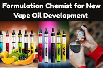 be your vape oil formulation chemist and vape oil formulator