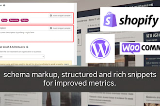 implement schema markup, structured data, and rich snippets for improved metrics