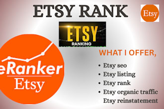 improve your etsy rank, expert etsy SEO etsy reinstatement help boost etsy sales
