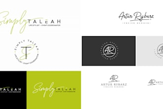 create stunning wedding crest monogram watercolor logo