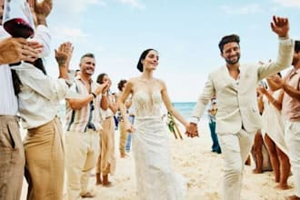 do professional wedding video editing for a cinematic highlight video